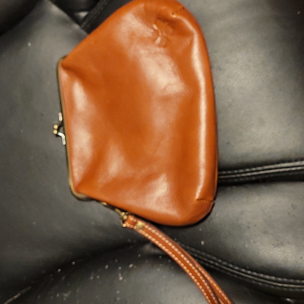 PATRICIA NASH kisslock clutch leather